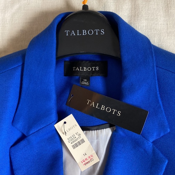 Talbots double-breasted suit jacket, size 14. - Picture 2 of 12